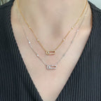 [Twinkle ]MOVE UNO DIAMOND NECKLACE