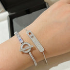 [Twinkle ]MOVE CLASSIQUE DIAMOND PAVED BRACELET