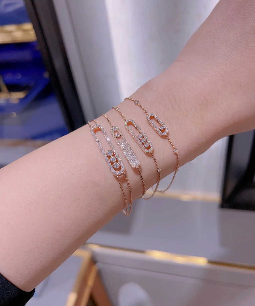 [Twinkle ]MOVE CLASSIQUE DIAMOND PAVED BRACELET