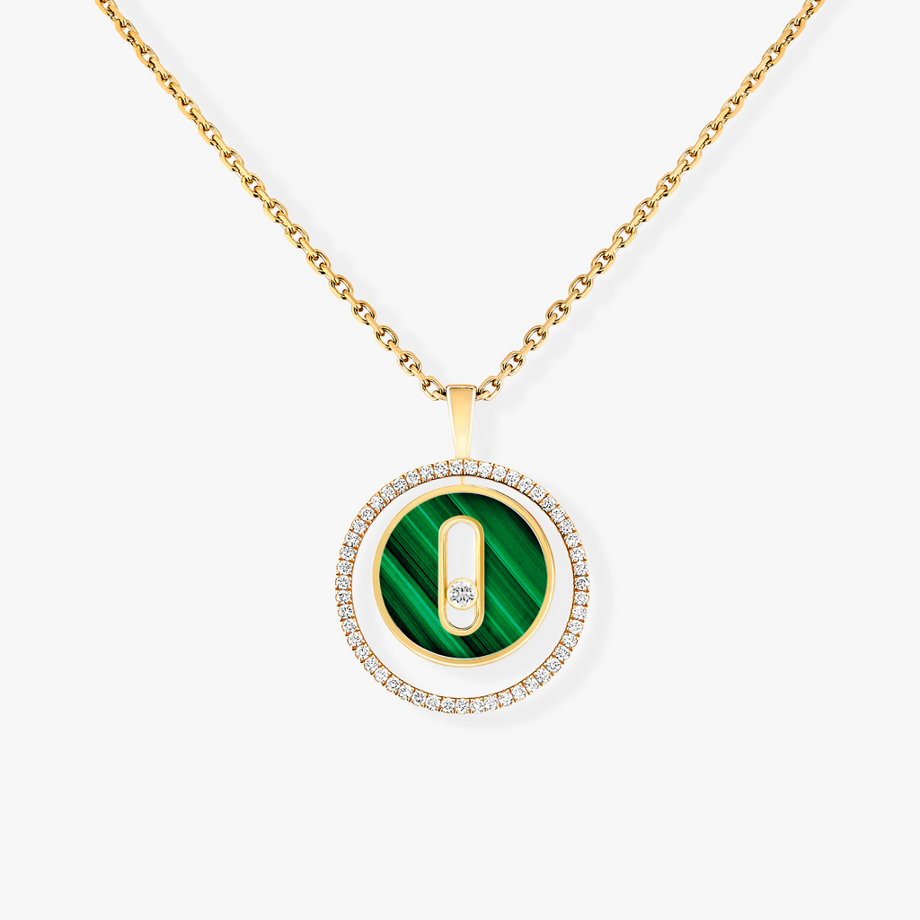 [Twinkle ]Twinkle MOVE 1 DIAMOND MALACHITE GOLD DIAMOND NECKLACE