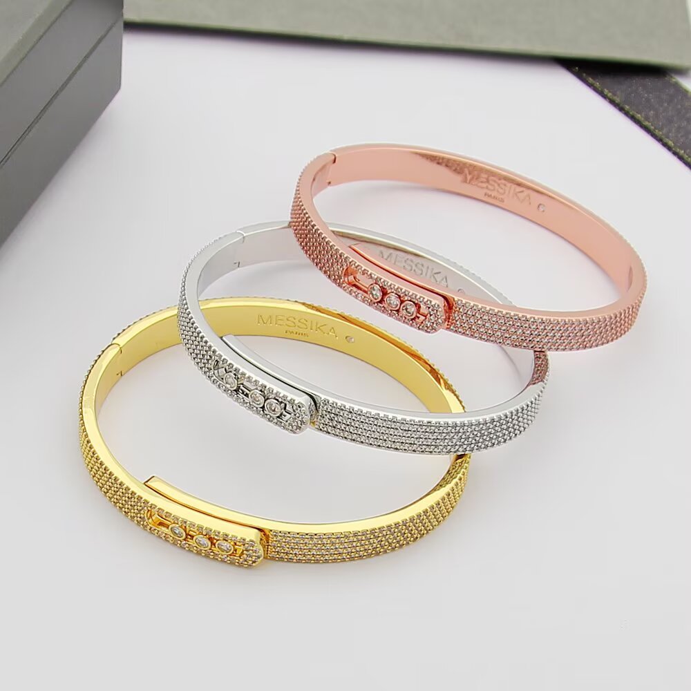 [Twinkle ]Move Noa Full Pavé Diamond Bangle Bracelet