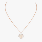 [Twinkle ]Twinkle MOVE 1 DIAMOND WHITE MOTHER OF PEARL PINK GOLD DIAMOND NECKLACE