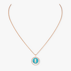[Twinkle ]Twinkle MOVE 1 DIAMOND TURQUOISE PINK GOLD DIAMOND NECKLACE