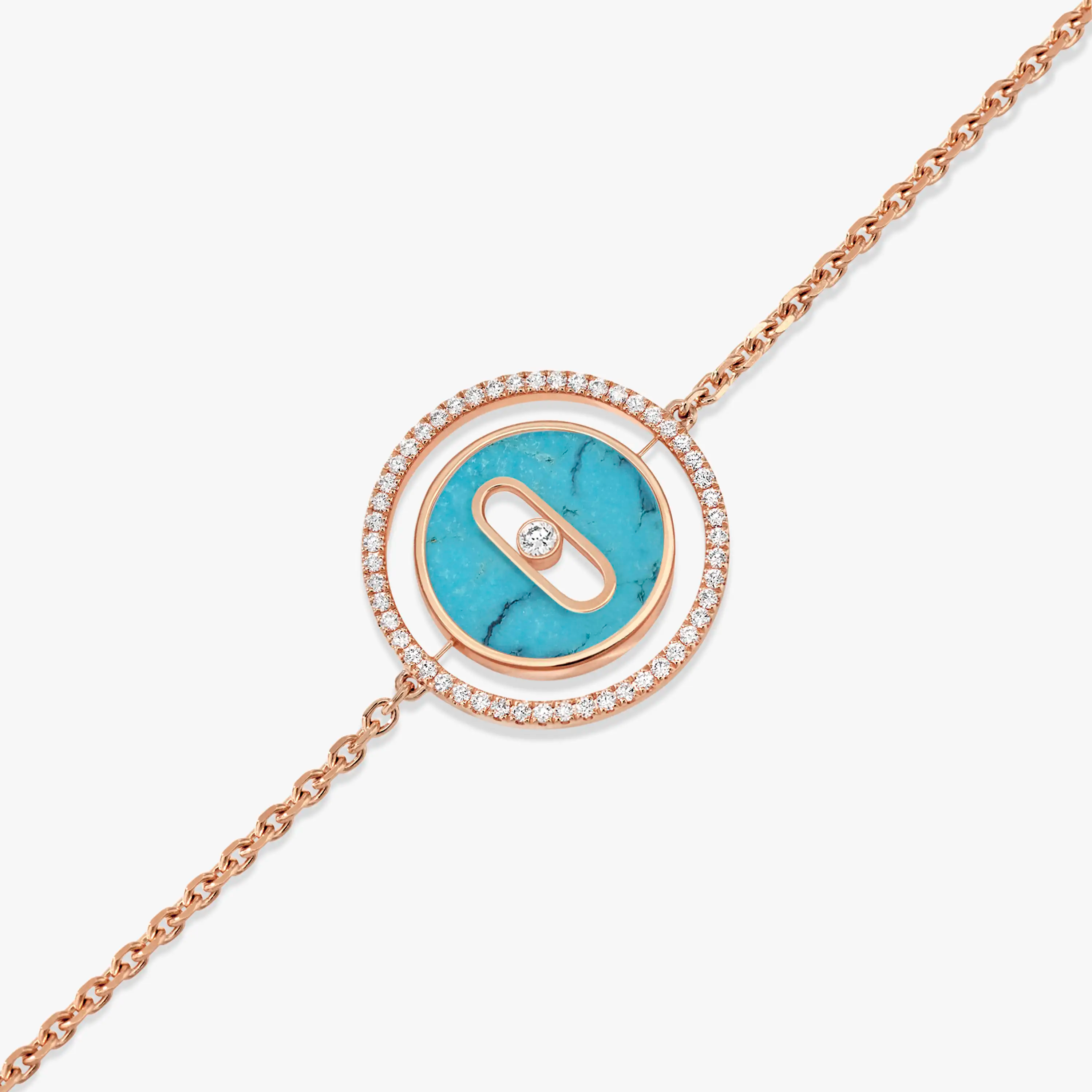[Twinkle ]Twinkle MOVE TURQUOISE PINK GOLD DIAMOND BRACELET