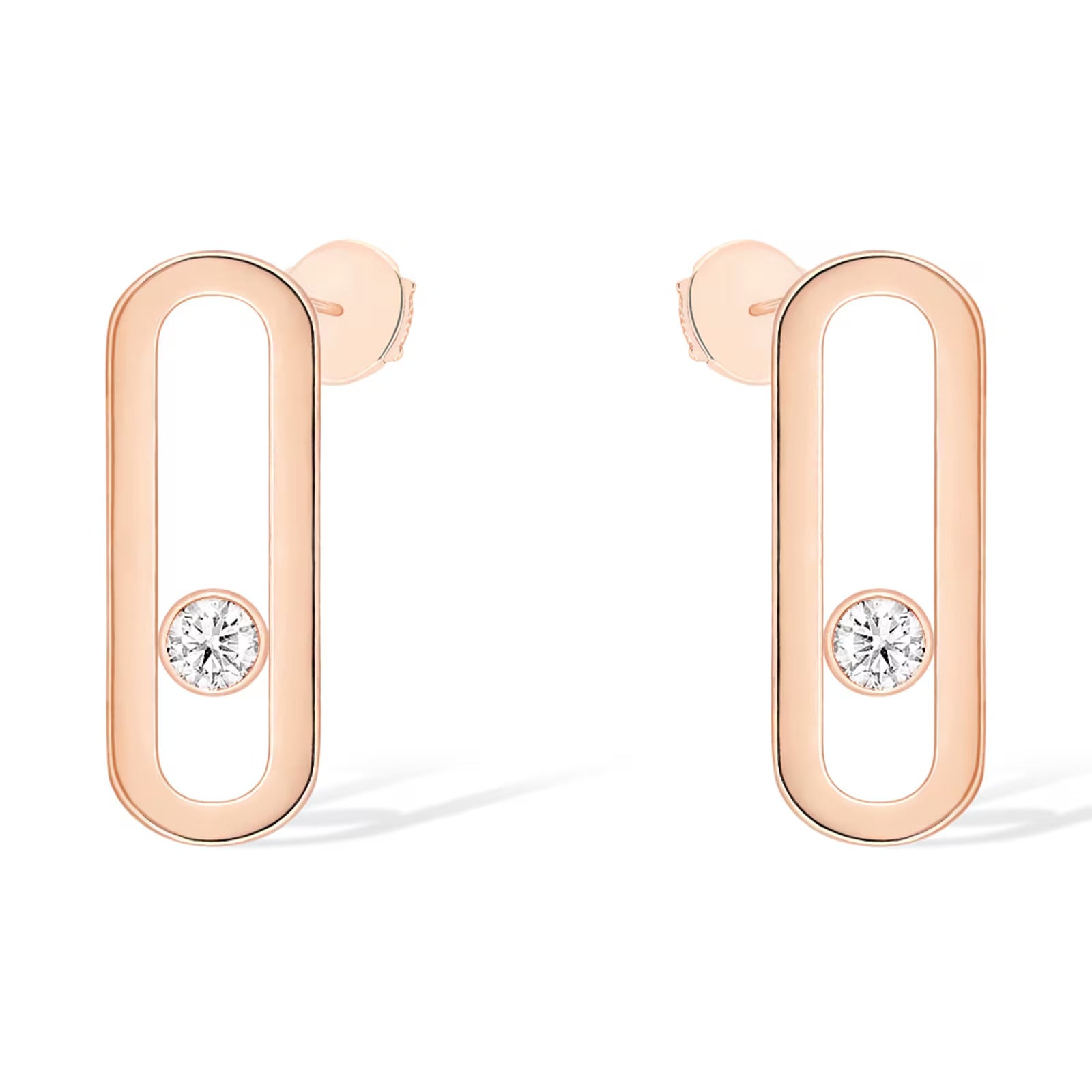 [Twinkle ]MOVE UNO SMALL 1 DIAMOND EARRINGS
