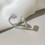 [Twinkle ]MY TWIN TOI & MOI SILVER DIAMOND RING