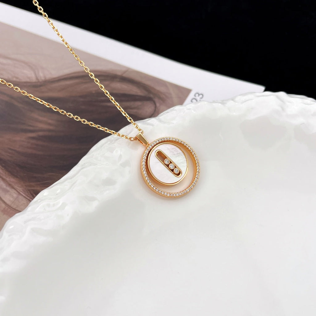 [Twinkle ]Twinkle MOVE MM NACRE BLANCHE DIAMOND NECKLACE