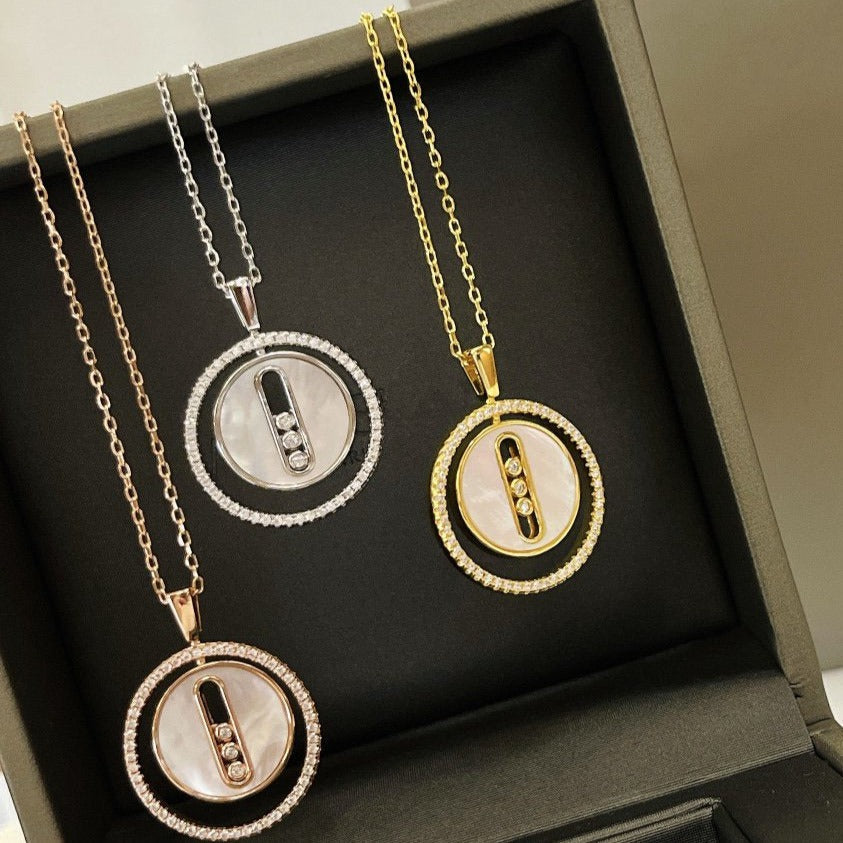 [Twinkle ]Twinkle MOVE MM NACRE BLANCHE DIAMOND NECKLACE