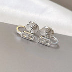 [Twinkle ]CREOLES MOVE UNO MINI 1 DIAMOND EARRINGS