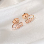 [Twinkle ]CREOLES MOVE UNO MINI 1 DIAMOND EARRINGS