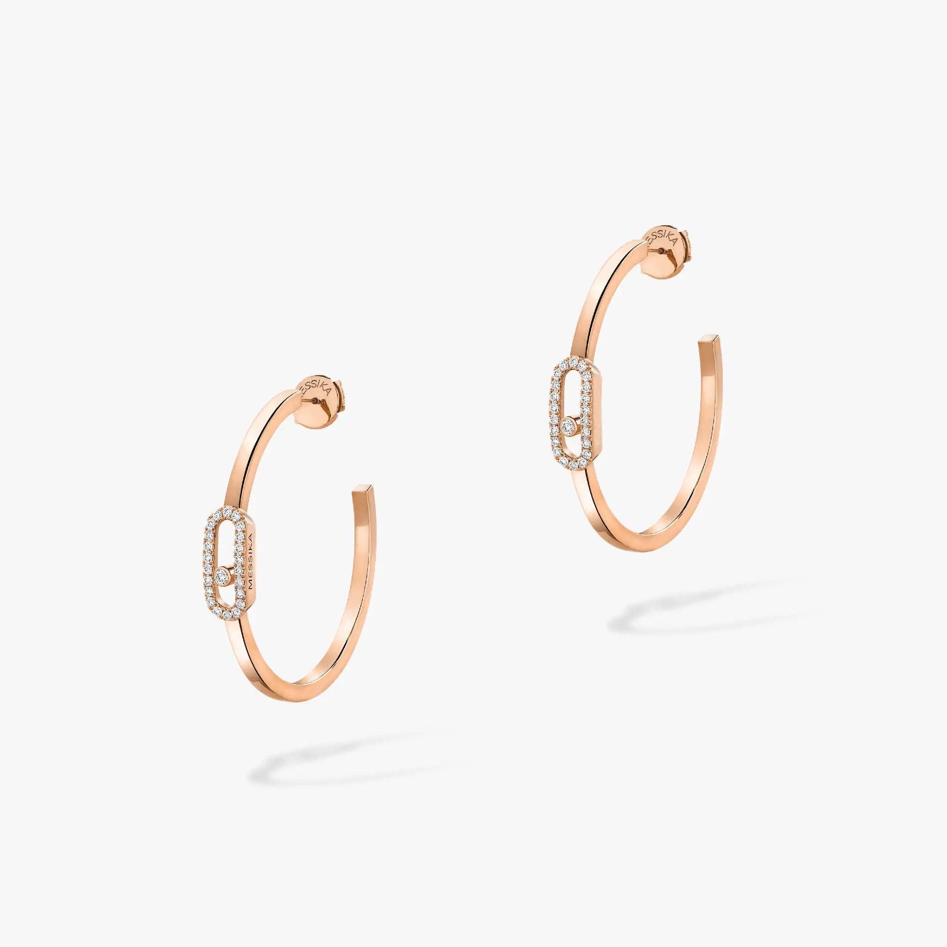 [Twinkle ]CREOLES MOVE UNO PM DIAMOND EARRINGS