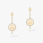 [Twinkle ]Twinkle MOVE ARROW PINK GOLD DIAMOND EARRINGS