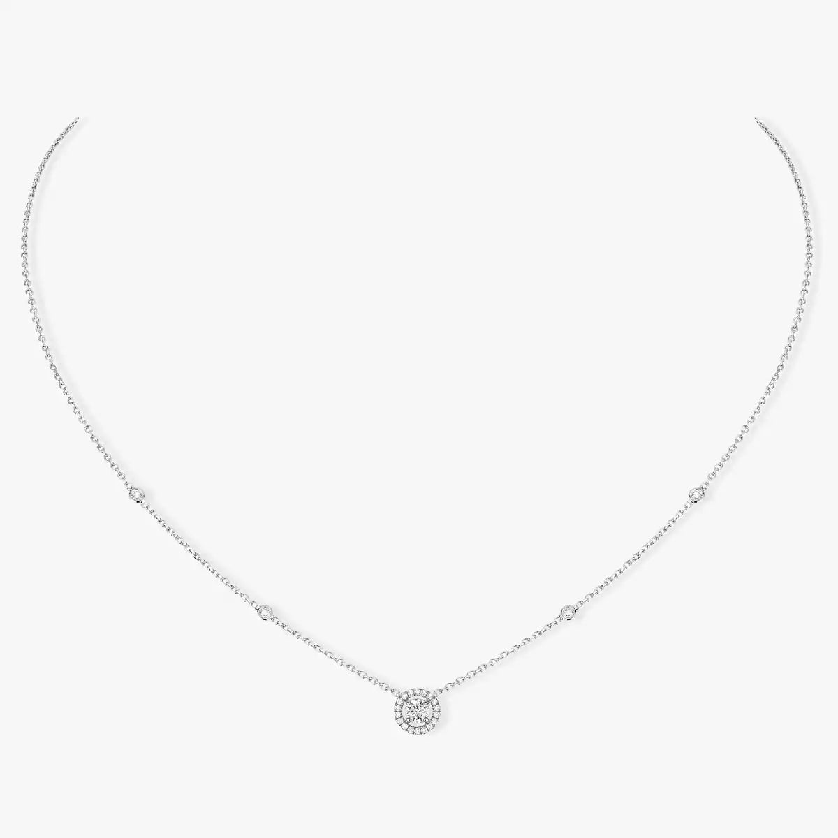 [Twinkle ]Diamond Necklace 0,20ct Brilliant Shape Joy