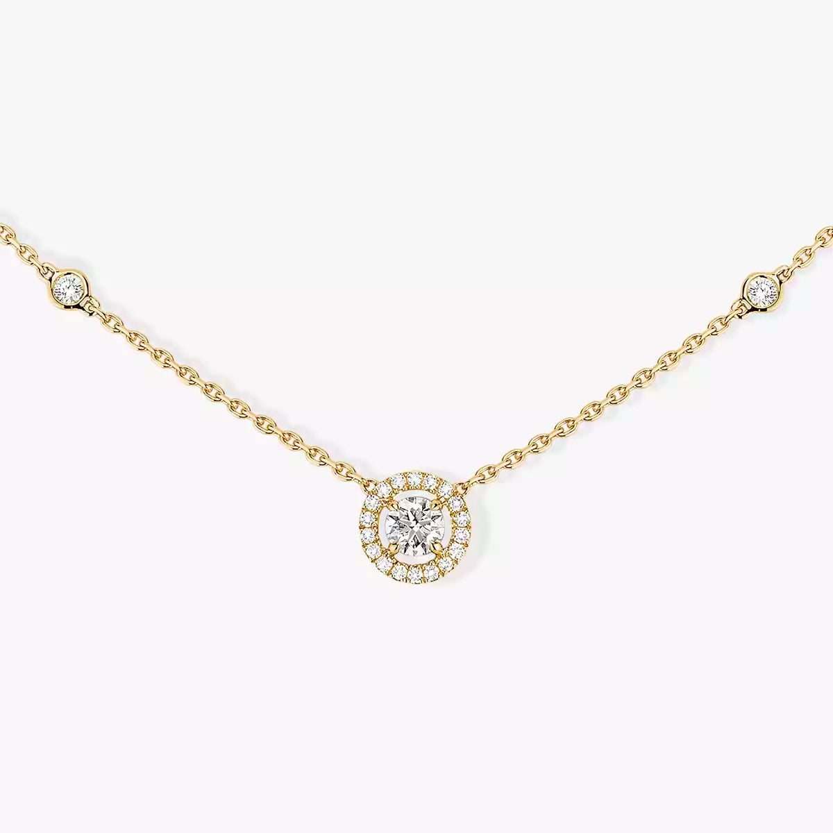 [Twinkle ]Diamond Necklace 0,20ct Brilliant Shape Joy