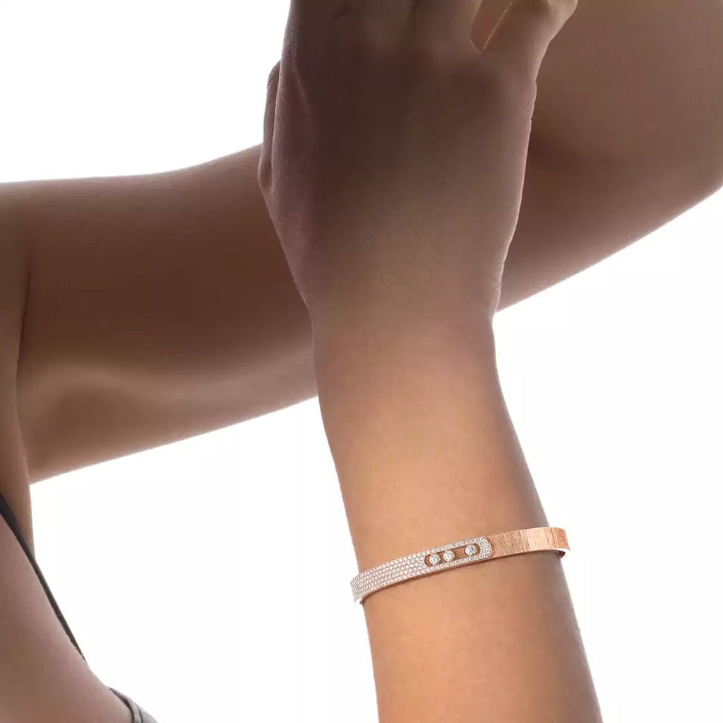 [Twinkle ]Move Noa Ciselé half pavé bangle
