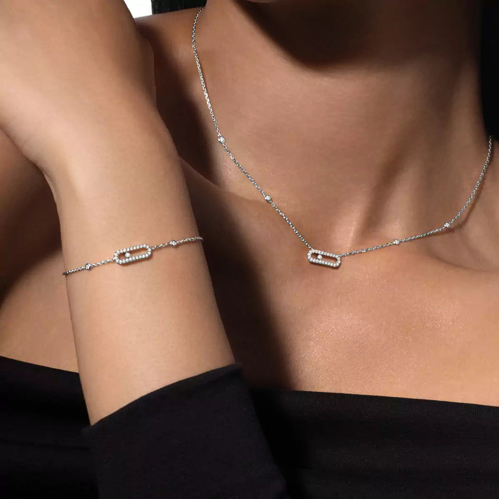 [Twinkle ]Diamond Necklace Move Uno