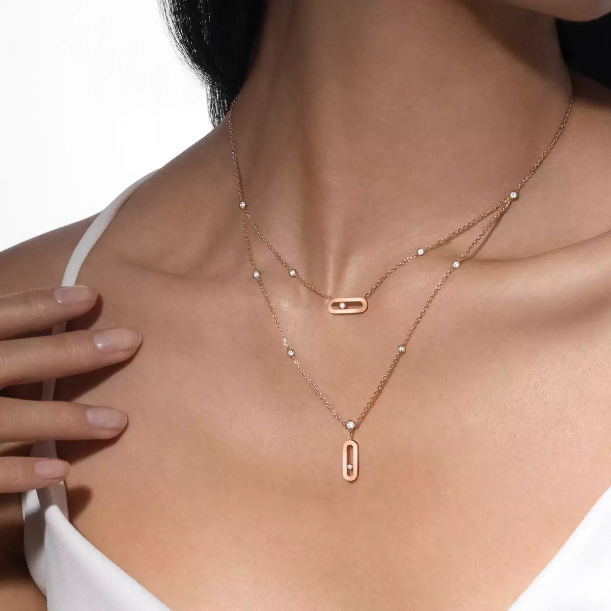 [Twinkle ] Move Uno Diamond Necklace