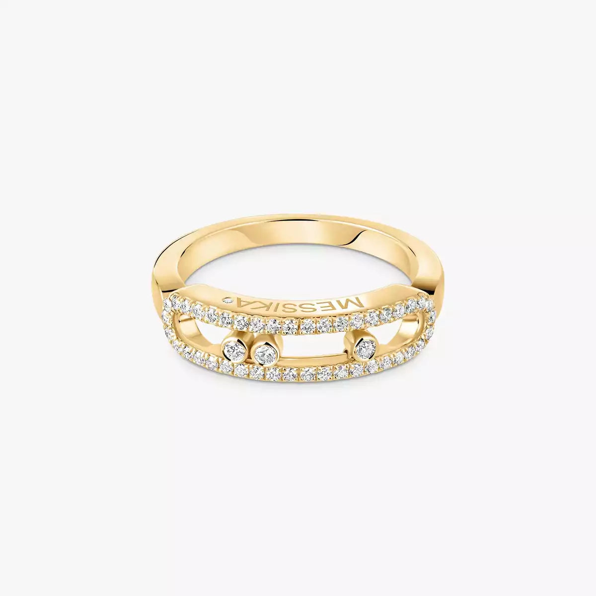 [Twinkle ] Baby Move Gold Diamond Pave_ Ring