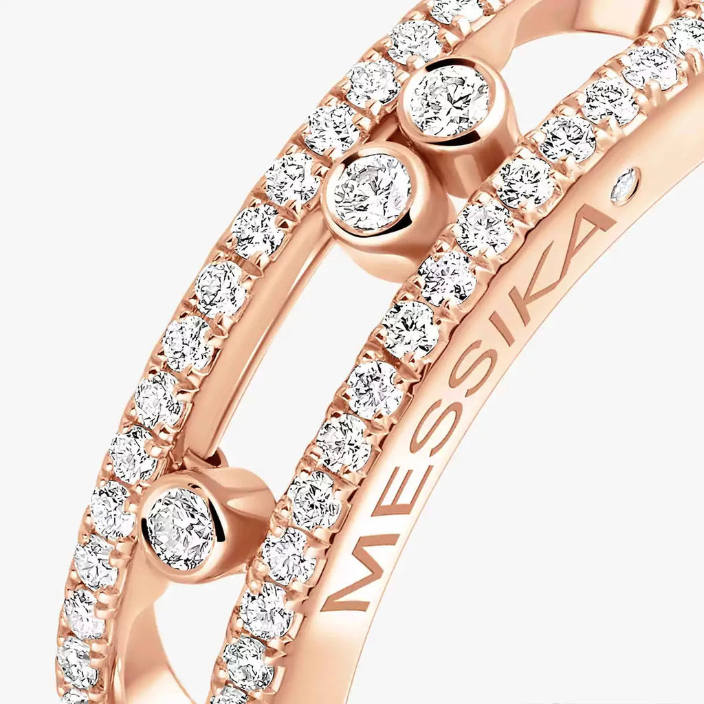 [Twinkle ] Baby Move Gold Diamond Pave_ Ring