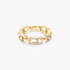 [Twinkle ]Move Link Pave_-Set Diamond Ring in Gold