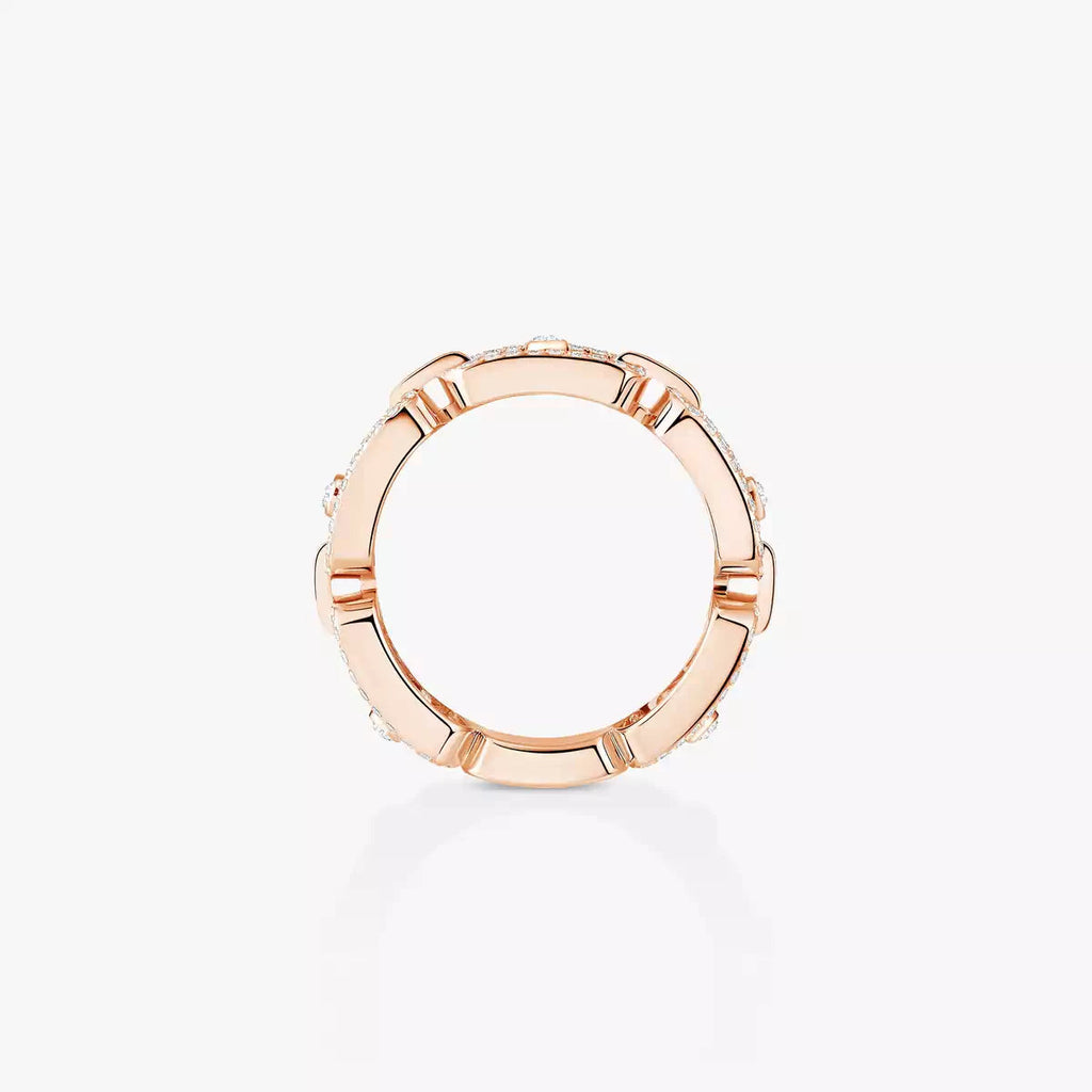 [Twinkle ]Move Link Pave_-Set Diamond Ring in Gold