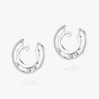 [Twinkle ]Move Romane Small Diamond Hoop Earrings