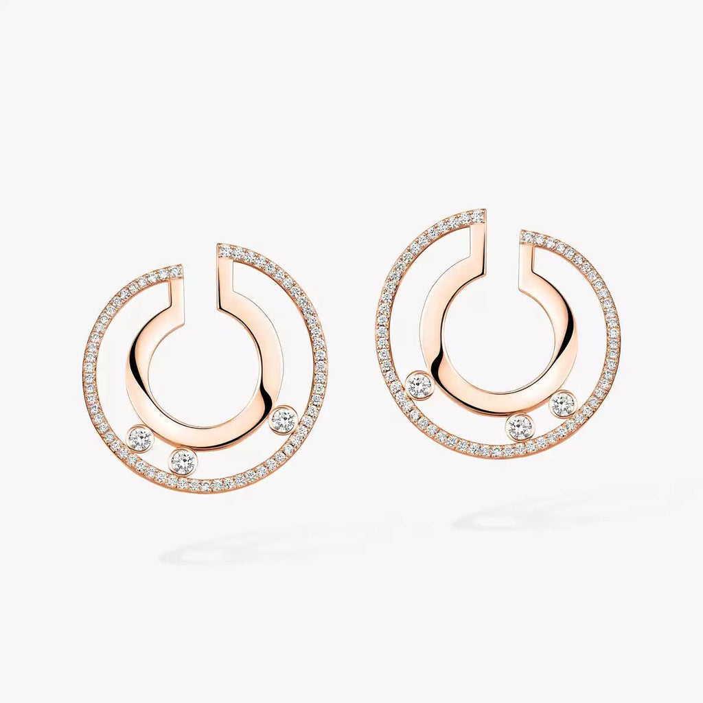 [Twinkle ]Move Romane Small Diamond Hoop Earrings