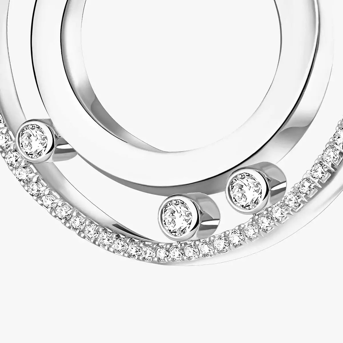 [Twinkle ]Move Romane Small Diamond Hoop Earrings