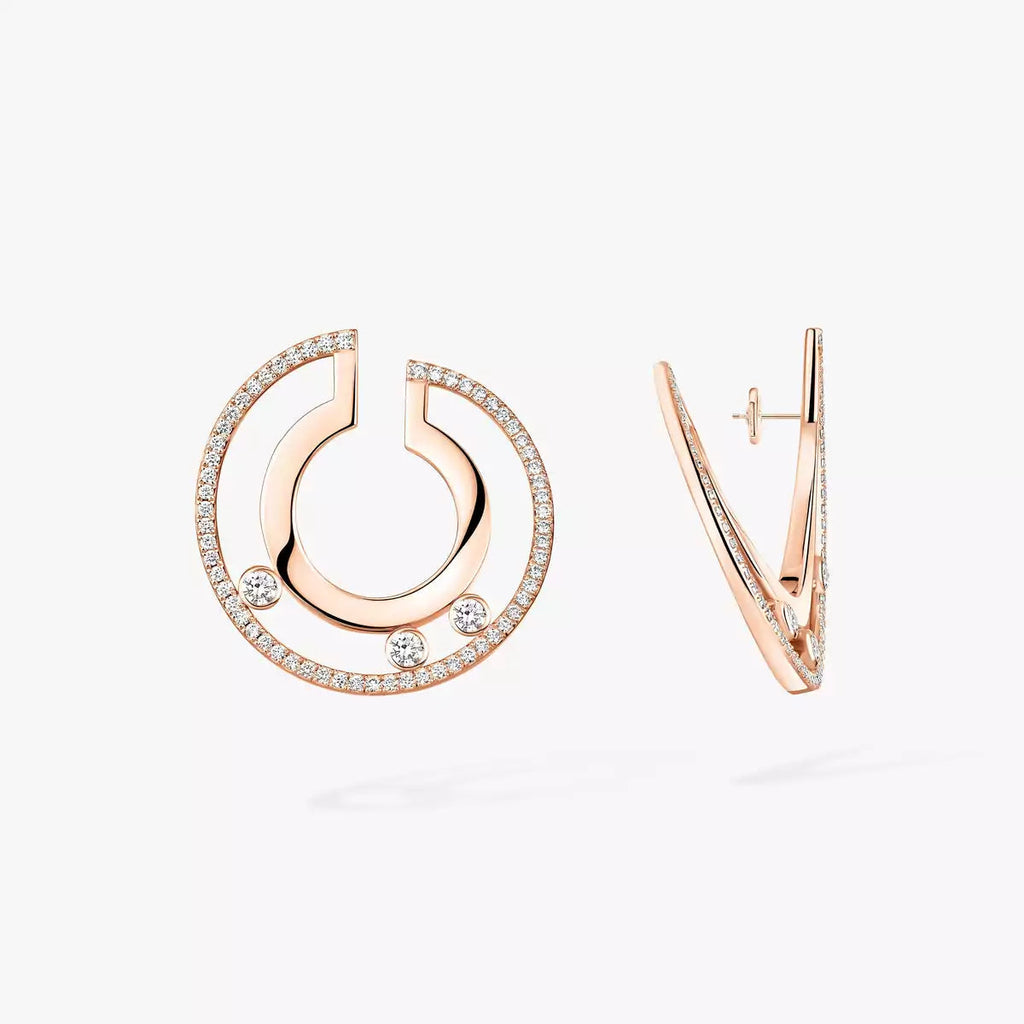 [Twinkle ]Move Romane Small Diamond Hoop Earrings