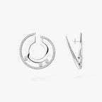 [Twinkle ]Move Romane Small Diamond Hoop Earrings