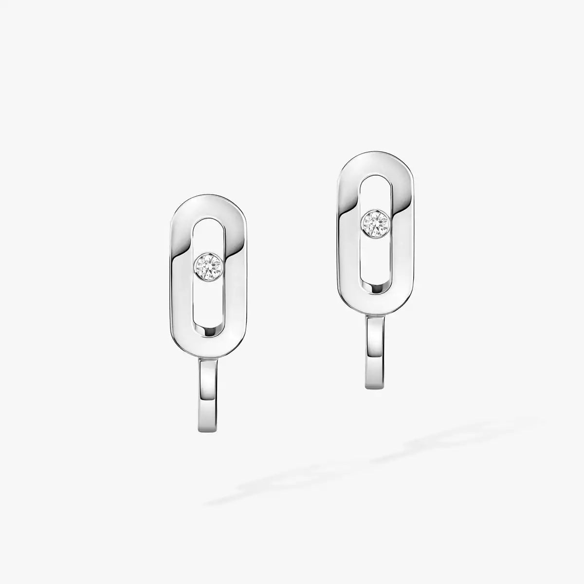 [Twinkle ]Diamond Mini Hoop Earrings Move Classique