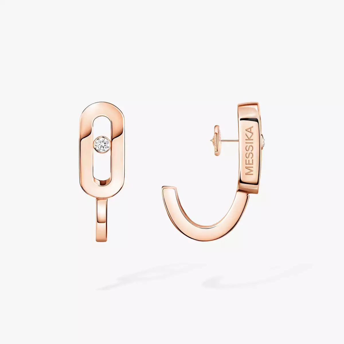[Twinkle ]Diamond Mini Hoop Earrings Move Classique