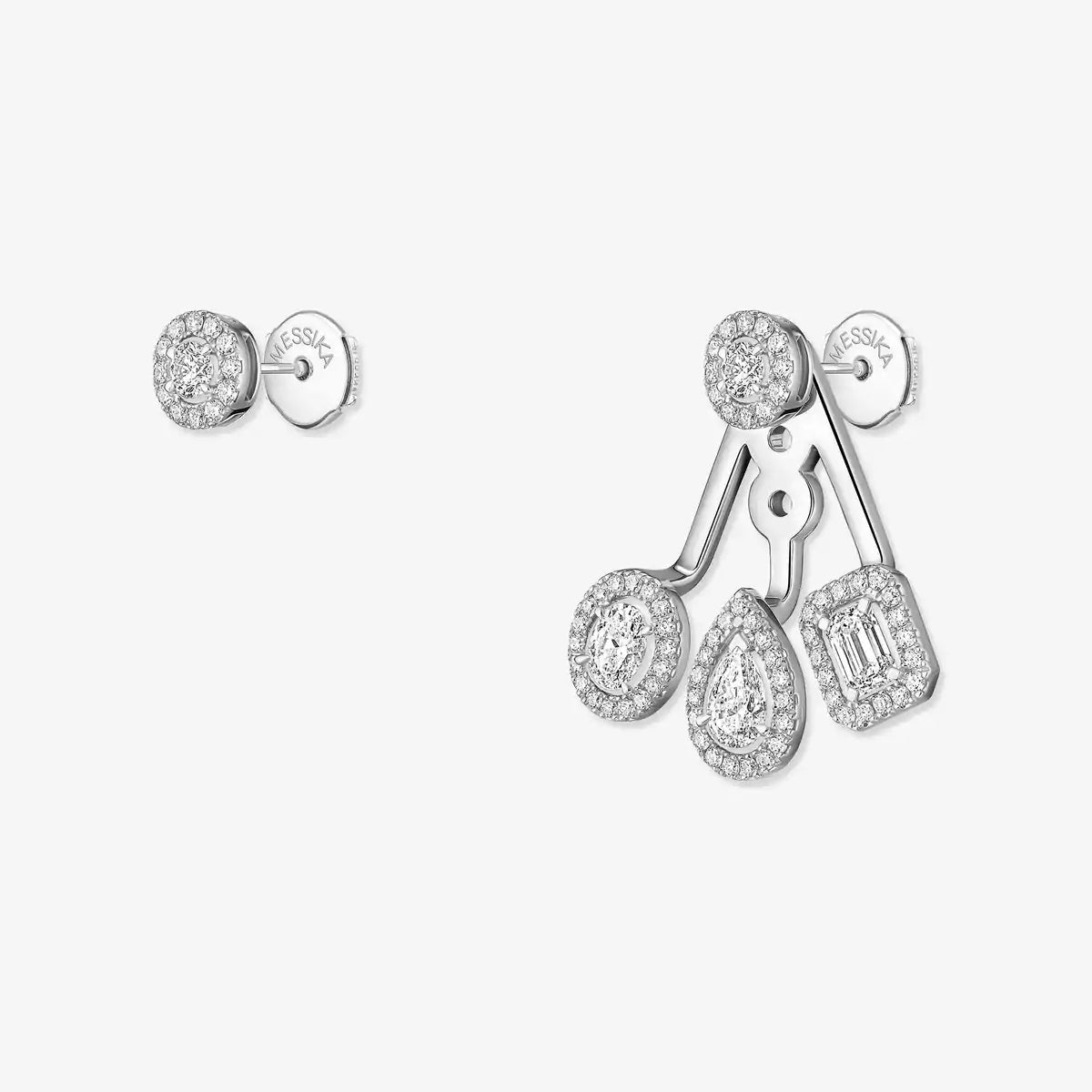 [Twinkle ] My Twin Trio  Diamond Earrings