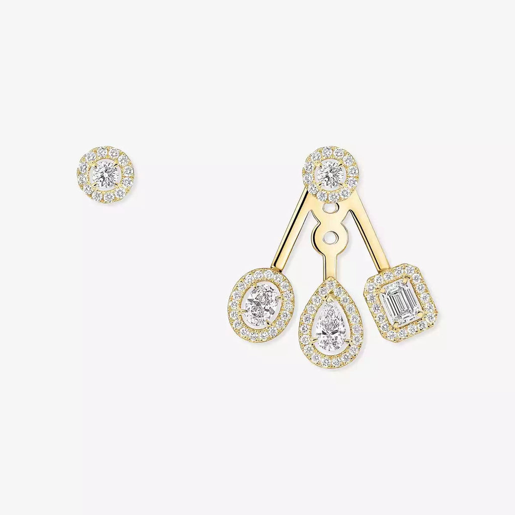 [Twinkle ] My Twin Trio  Diamond Earrings