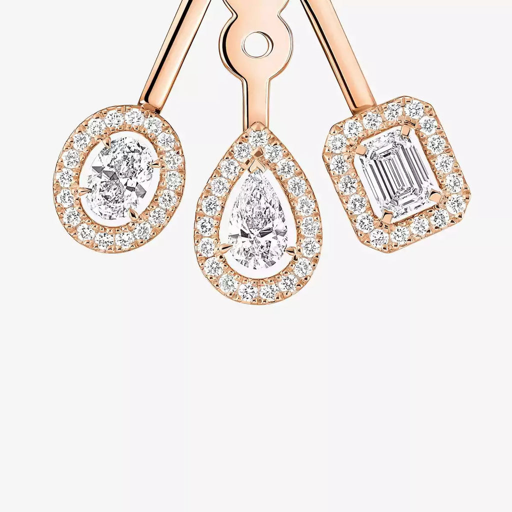 [Twinkle ] My Twin Trio  Diamond Earrings
