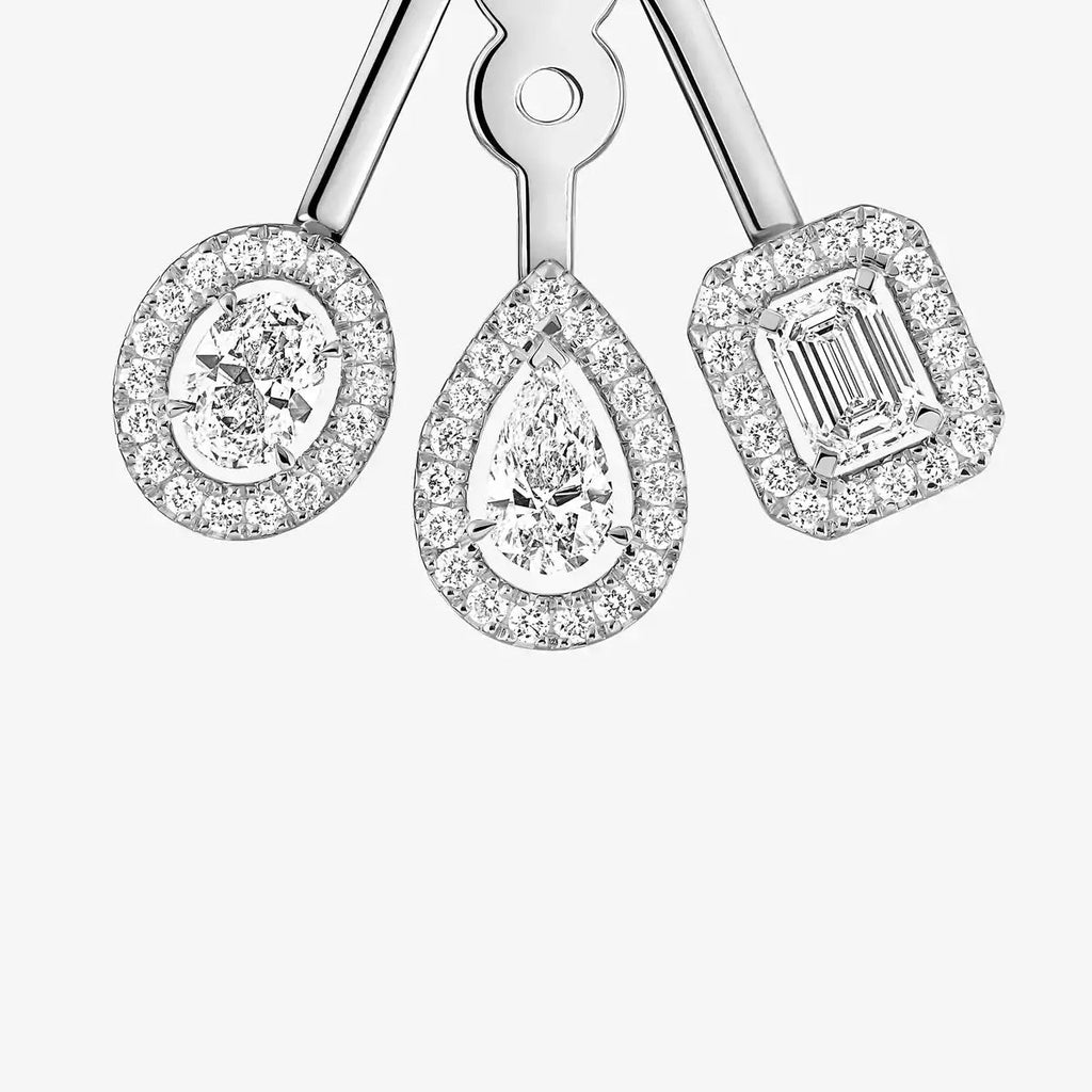 [Twinkle ] My Twin Trio  Diamond Earrings