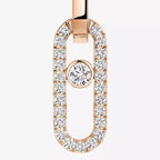 [Twinkle ]Move Link Diamond Earrings