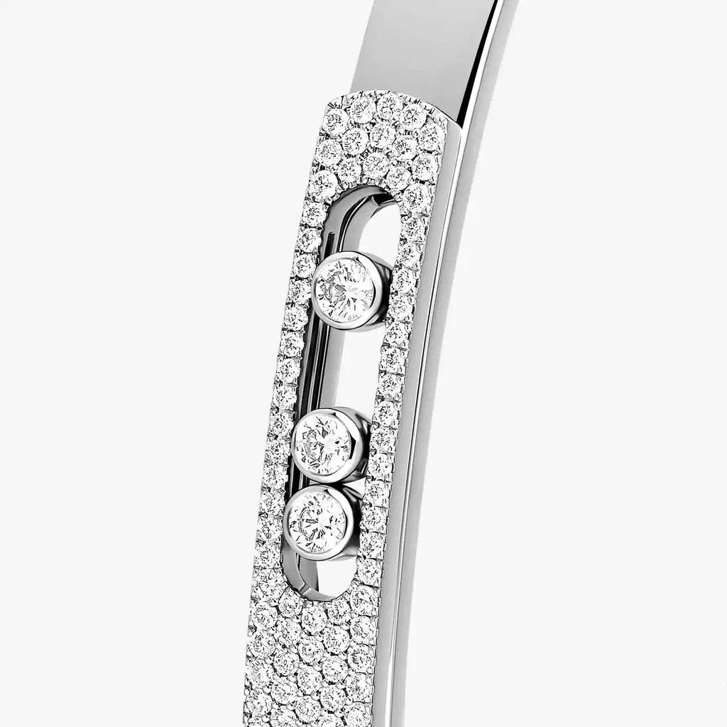 [Twinkle ]Move Noa Rose Gold Pavé Diamond Bangle Bracelet