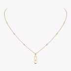 [Twinkle ] Move Uno Gold Diamond Long Necklace