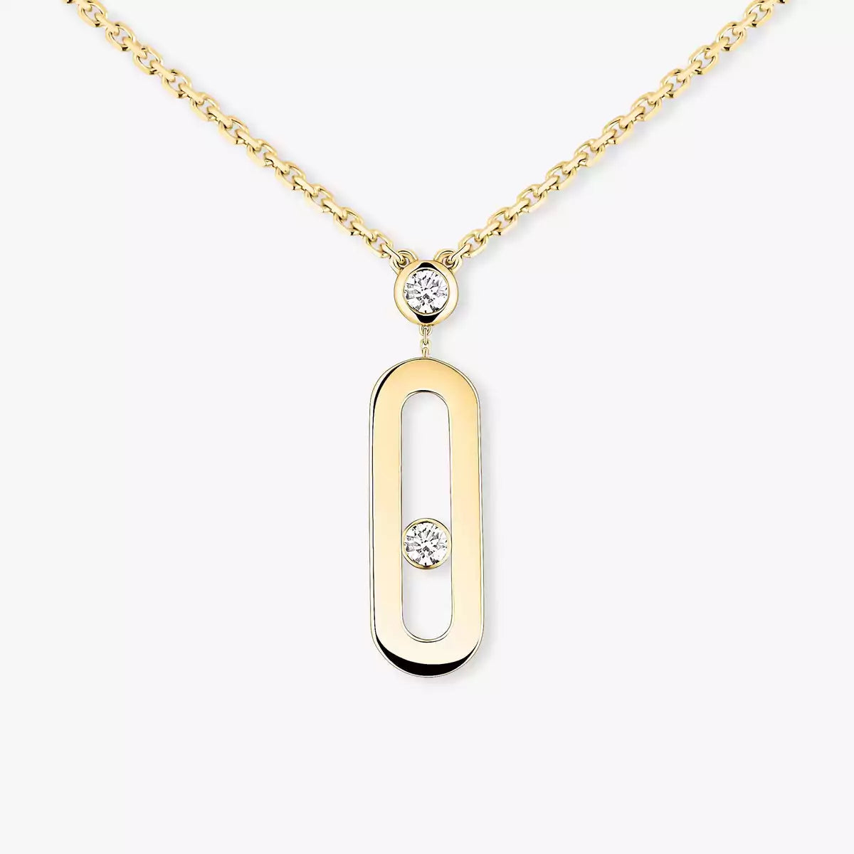 [Twinkle ] Move Uno Gold Diamond Long Necklace
