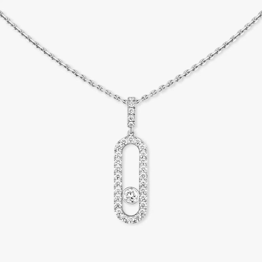 [Twinkle ]Move Uno Diamond Necklace in Rose Gold