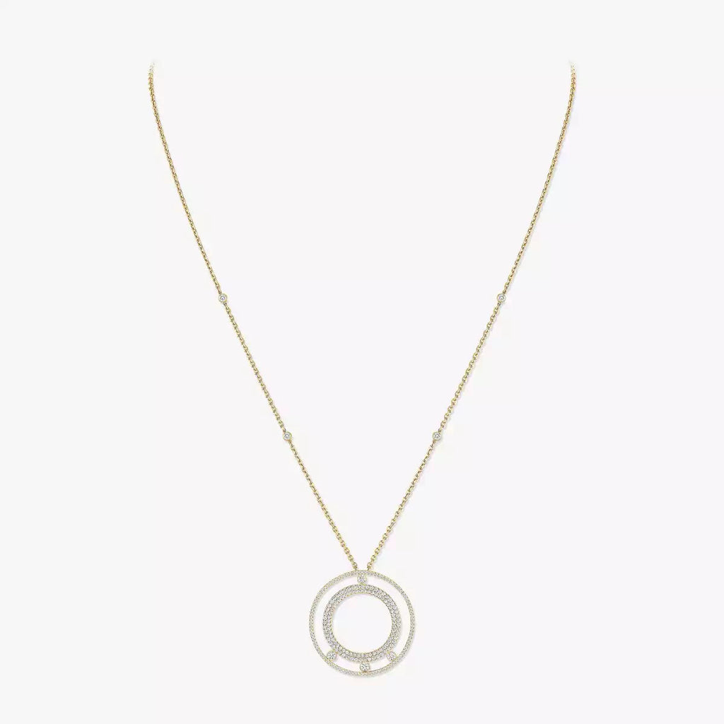 [Twinkle ]Move Romane Long Pave_-Set Diamond Necklace