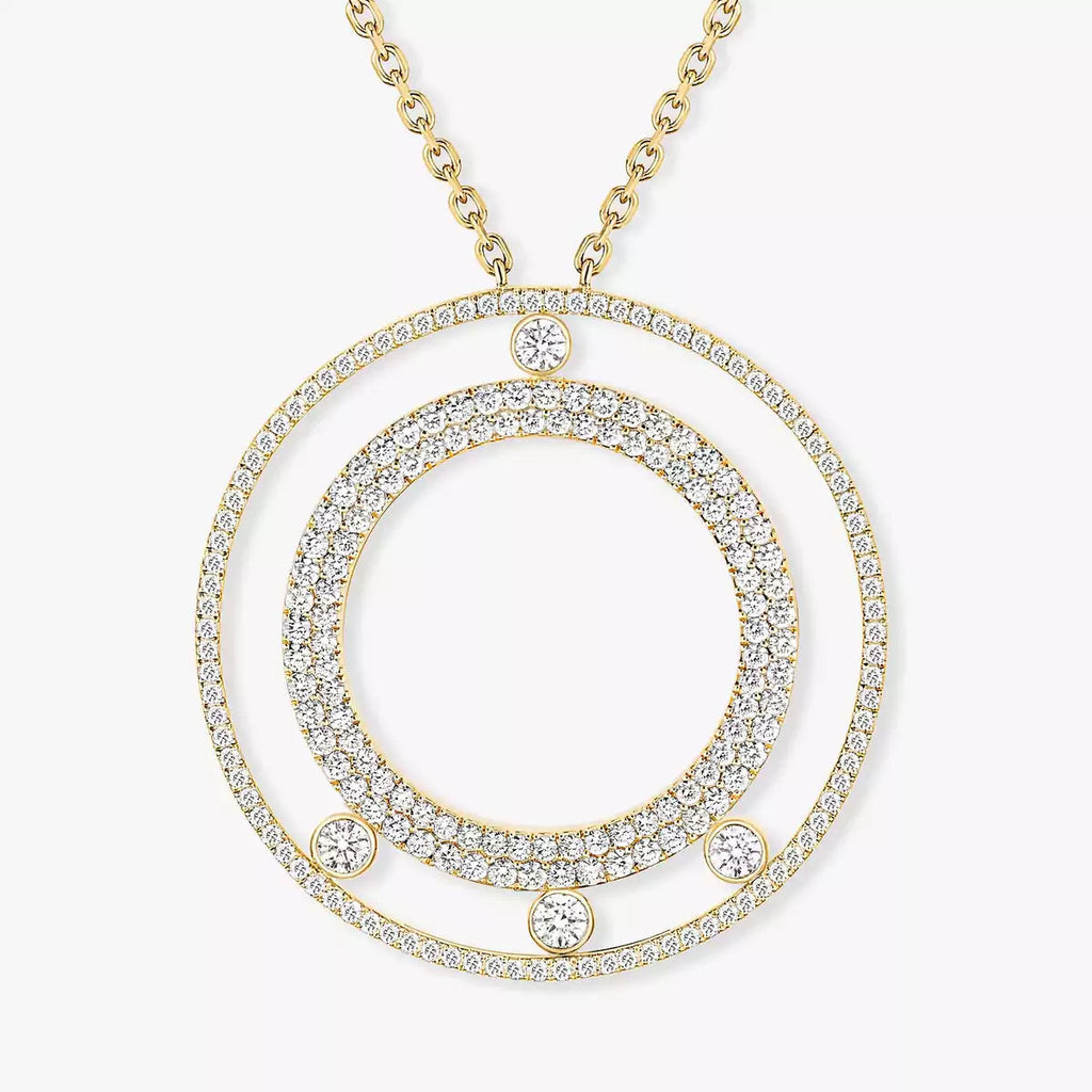 [Twinkle ]Move Romane Long Pave_-Set Diamond Necklace
