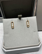 [Twinkle ]MOVE UNO SMALL 1 DIAMOND EARRINGS